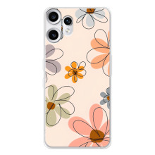 Чехол с цветочным принтом на Нотинг СМФ Фон 2 Про (Разноцветные цветы)