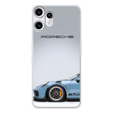 Чохол з авто Порше для Nothing CMF Phone 2 Pro – Блакитний Порше