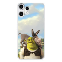 Чехол с мультфильмом Шрек на Nothing CMF Phone 2 Pro – Шрек и осел