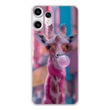 Чохол з принтом стильні тварини для Натанґ ЦМФ Фон 2 Про (Стильна жирафа)