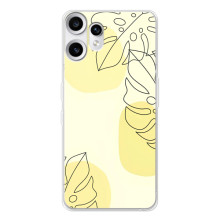 Силиконовый чехол с принтом в цветах на Nothing CMF Phone 2 Pro