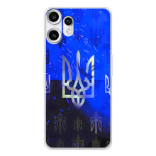 Чохол з українським гербом на Nothing CMF Phone 2 Pro – Герби на синьому