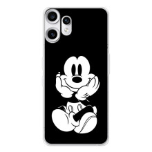 Эксклюзивный чехол для Nothing CMF Phone 2 Pro (AlphaPrint - Мультяшные) (Микки на черном)