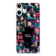 Чехол Гра в кальмара для Nothing CMF Phone 2 Pro – Коллаж игры кальмара