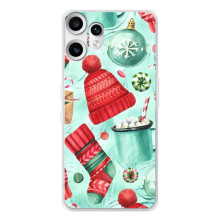 Новорічні Чохли для Натанґ ЦМФ Фон 2 Про (VPrint) (Одяг НР)