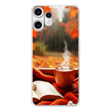 Чохол з унікальним дизайном 'Осінь з кавою' для Nothing CMF Phone 2 Pro – Кава і дощ