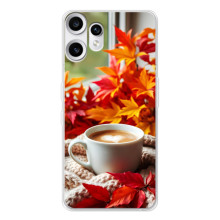 Чехол с уникальным дизайном «Осень с кофе» для Nothing CMF Phone 2 Pro