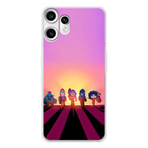 Силиконовый Чехол на Nothing CMF Phone 2 Pro с картинкой Brawl Stars (Персонажи в закате)