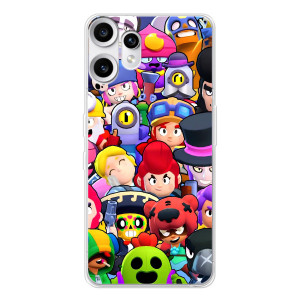 Силиконовый Чехол на Nothing CMF Phone 2 Pro с картинкой Brawl Stars (Персонажи)
