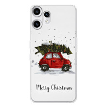 Рождественские, Праздничные Чехлы для Нотинг СМФ Фон 2 Про (Машина с елкой)