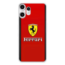 Силіконовий бампер з картинкою машини на Nothing CMF Phone 2 Pro (Ferrari Logo)
