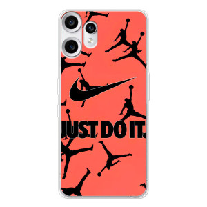 Силіконовый Чохол Nike Air Jordan на Нотінґ СМФ Телефон 2 Про – Just Do It