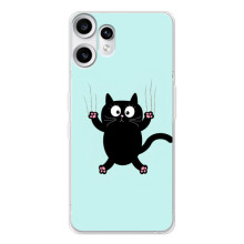 Силіконовий чохол з котиком для Nothing CMF Phone 2 Pro (Падаючий кіт)