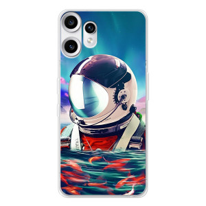 Силиконовый Чехол с принтом "Космонавты" на Nothing CMF Phone 2 Pro – Космонавт в воде