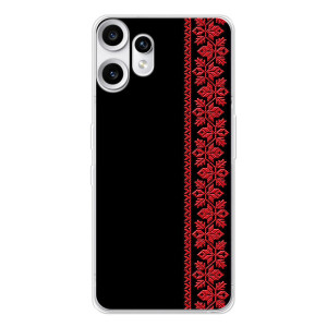 Силиконовый Чехол на Nothing CMF Phone 2 Pro (Красная Вышиванка)