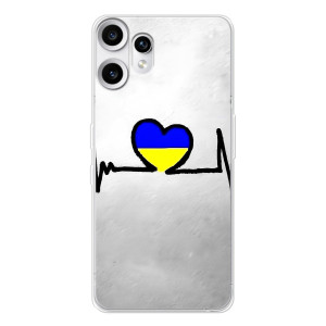 Силиконовый Чехол на Nothing CMF Phone 2 Pro (Я-Украина) – Украинская кардиограмма