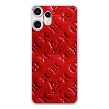 Текстурний Чохол Louis Vuitton для Нотінґ СМФ Телефон 2 Про (Червоний ЛВ)