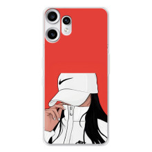 Силіконовый Чохол на Nothing CMF Phone 2 Pro з картинкой Модных девушек – Дівчина Nike