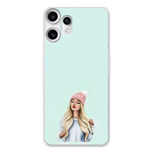 Силіконовый Чохол на Nothing CMF Phone 2 Pro з картинкой Модных девушек – В шапці