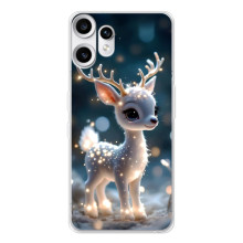 Яскравий чохол для Nothing CMF Phone 2 Pro з Зимові Оленята – Блискуче оленятко