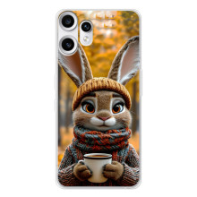 Друкований чохол 'Звірята з кавою' для Nothing CMF Phone 2 Pro – Зайчик з кавою