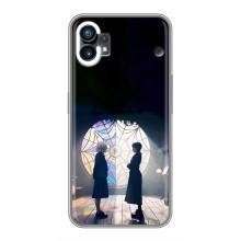 Чехлы с принтом Уэнсдей на Nothing Phone 1 – Уэнсдей и Энди
