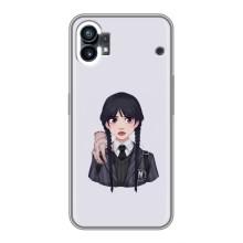 Чехлы с принтом Уэнсдей на Nothing Phone 1 – Вещь Венсдей