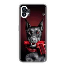 Чехол ДОБЕРМАН для Nothing Phone 1 – Доберман злой