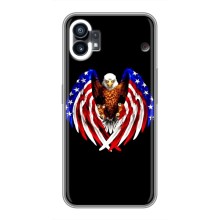 Чохол Прапор USA для Nothing Phone 1 (Крила США)