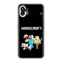 Чехол Майнкрафт на Nothing Phone 1 (AlphaPrint) Minecraft