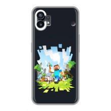 Чехол Майнкрафт на Nothing Phone 1 (AlphaPrint) Minecraft