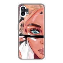 Чехол с печатью для Nothing Phone 1 - (Мода) (AlphaPrint) (Макияж)