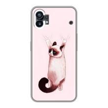 Чехол на Насинг Фон 1 с Котами (VPrint) (Котик падает)