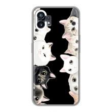 Чехол на Насинг Фон 1 с Котами (VPrint) (Взгляд котов)