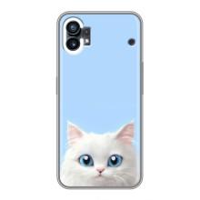 Чехол на тематику: Коты для Nothing Phone 1 (Белый кот)