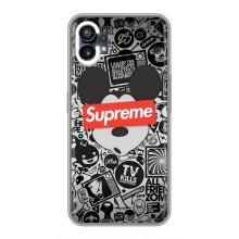 Чехол с Брендами одежды на Насинг Фон 1 – Supreme Маус