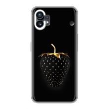 Чехол с изображением  вкусной еды для Nothing Phone 1 – Чёрная клубника