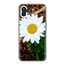 Чехол с ромашками на Nothing Phone 1 – Белая ромашка