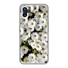 Чехол с ромашками на Nothing Phone 1 – Рамка в ромашках