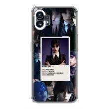 Чехлы Венсдей на Nothing Phone 1 Уэнсдей (AlphaPrint) (коллаж Уэнздей)