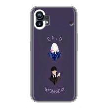 Чехлы Венсдей на Nothing Phone 1 Уэнсдей (AlphaPrint) (Уэнздей и подруга)