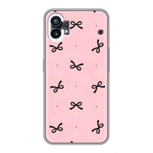 Чохол банти для Nothing Phone 1 – Чорні бантики