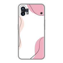 Чехол цветочный дизайн для Nothing Phone 1 – Розовый фон