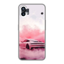 Чохол з авто Порше для Nothing Phone 1 – Рожевий Порше