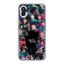 Чехол Гра в кальмара для Nothing Phone 1 – Коллаж игры кальмара