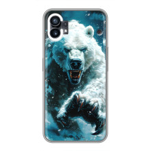 Чехол с картинкой «Хищники» для Nothing Phone 1 (Медведь)
