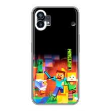 Чехлы для Nothing Phone 1 (Персонажи Майн Крафт) – Герой Майнкрафт