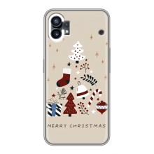 Рождественские Чехлы для Nothing Phone 1 (VPrint) (Merry Christmas)