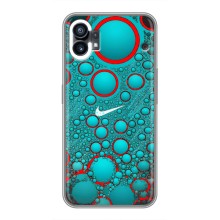 Силиконовый Чехол на Nothing Phone 1 с картинкой Nike – Найк зеленый