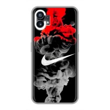 Силиконовый Чехол на Nothing Phone 1 с картинкой Nike – Nike дым